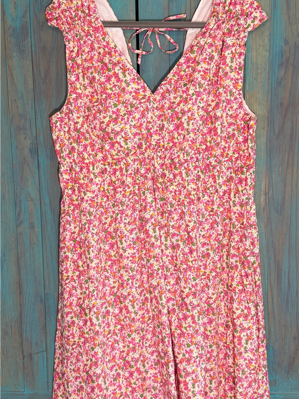 Time and Tru Pink Floral Sleeveless Dress